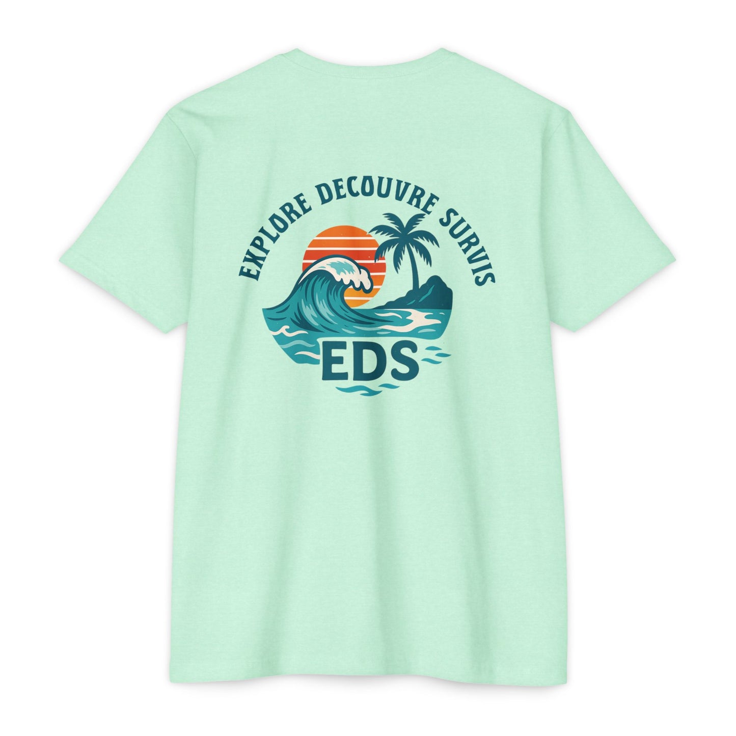 T-shirt pour les amoureux de la plage, explorer, ambiance estivale, aventure océanique, cadeau parfait pour les vacances.