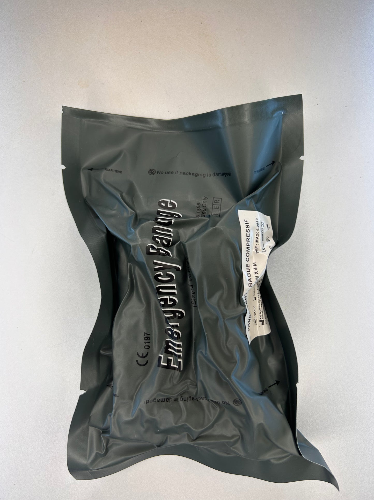 Pansement Compressif Israélien – Stoppez les hémorragies rapidement et efficacement